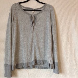 gray tie sweater